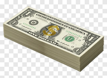 Stack Of US Dollar Bills PNG