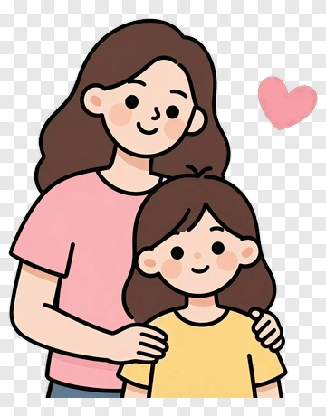 Mother And Child Hugging PNG