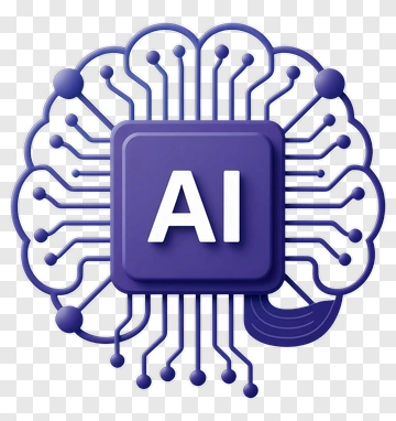 AI Brain Circuit Design PNG