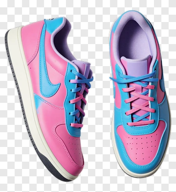 Pink And Blue Sneaker PNG