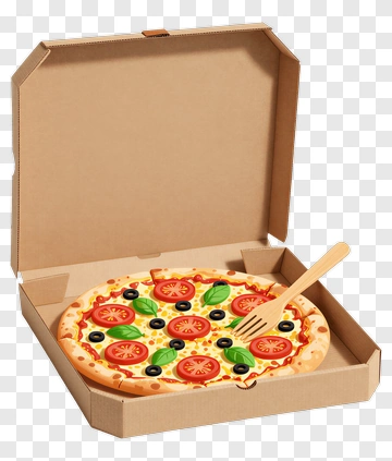 Pizza With Fork PNG
