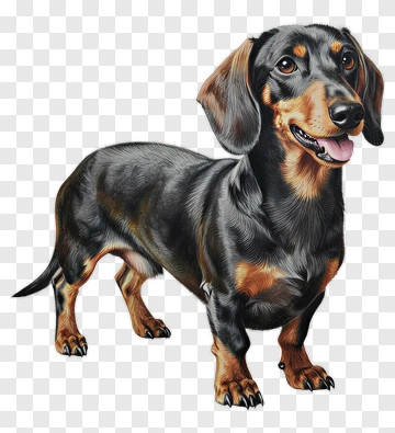Dachshund Portrait PNG