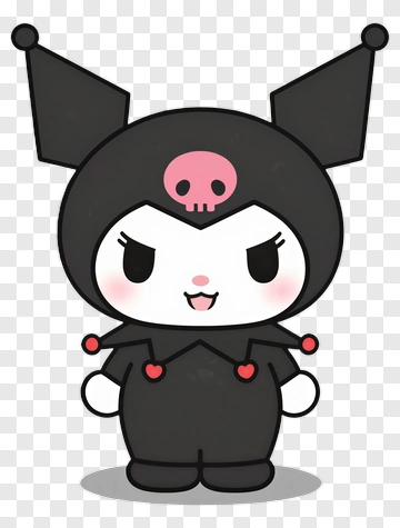 Kuromi Anime Character PNG