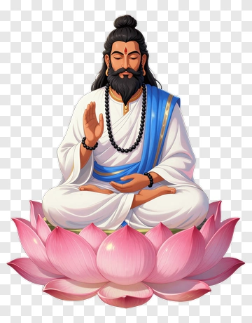 Buddha Meditating On A Lotus PNG