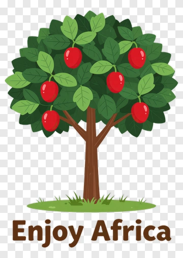 Apple Tree With Red Fruits PNG