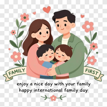 Happy International Family Day PNG