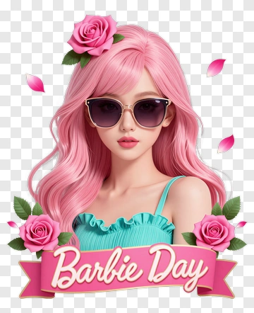 Barbie Day Celebration PNG
