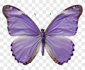 Purple Butterfly With Transparent Wings PNG