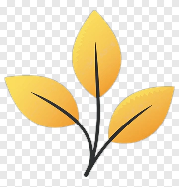 Yellow Leaf Plant Icon PNG
