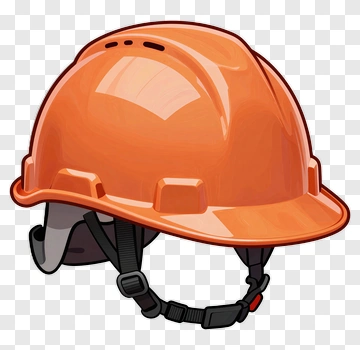 Orange Hard Hat PNG