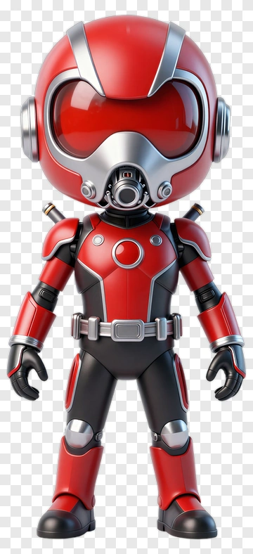 Ant-Man In Red And Silver Suit PNG