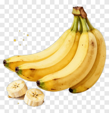 Banana With Slices PNG