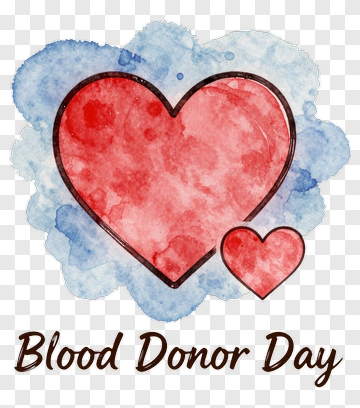 Blood Donor Day Heart PNG