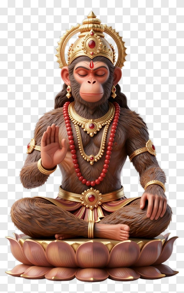 Monkey God In Meditation PNG