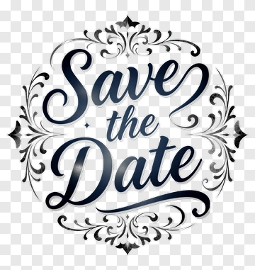 Save The Date PNG