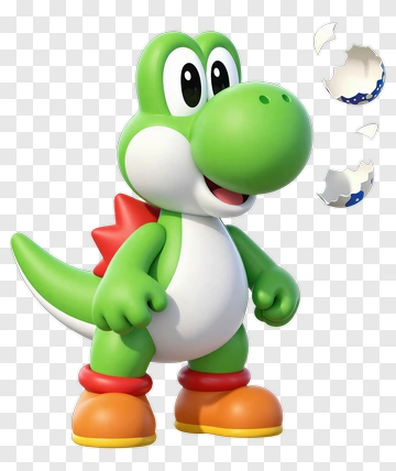 Yoshi With Broken Egg PNG