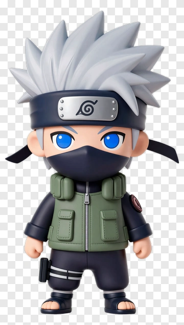 Kakashi Hatake Anime Figurine PNG
