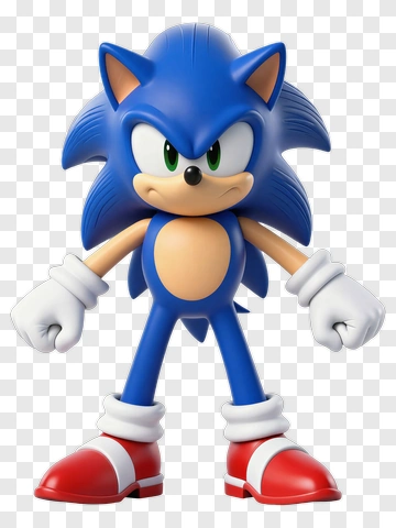 Sonic The Hedgehog 3D Figure PNG