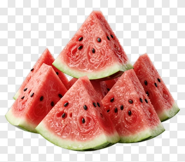 Fresh Watermelon Slices PNG
