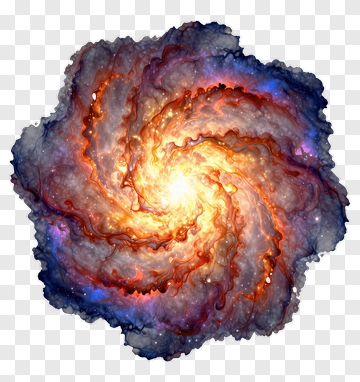 Cosmic Galaxy Spiral PNG