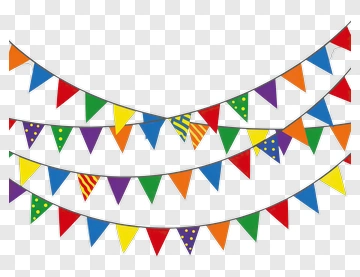 Colorful Party Banners PNG