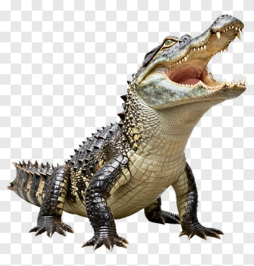 Alligator With Open Mouth PNG