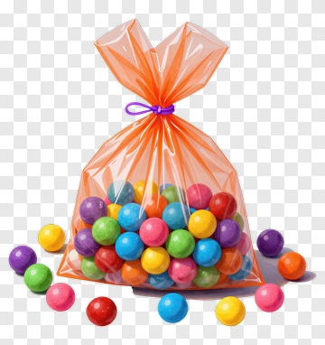 Colorful Candy Bag PNG