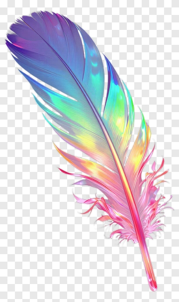 Iridescent Feather PNG