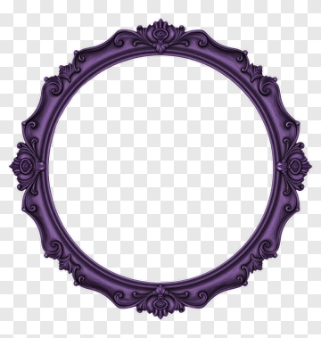 Ornate Purple Mirror PNG