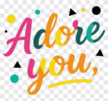 Adore You Graphic Design PNG