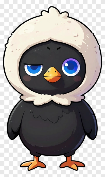 Cute Penguin In Winter Hat PNG
