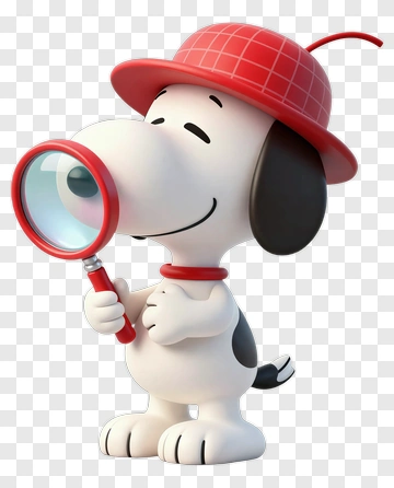 Snoopy In Detective Outfit PNG
