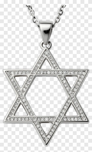 Star Of David Pendant With Diamonds PNG