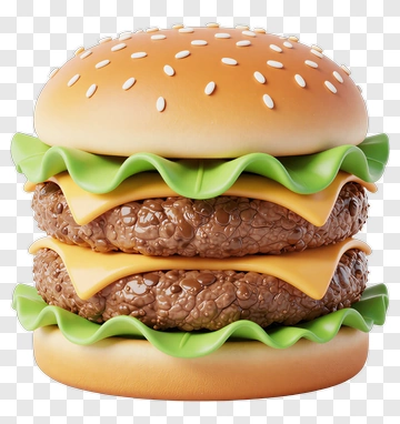 Double Cheeseburger PNG
