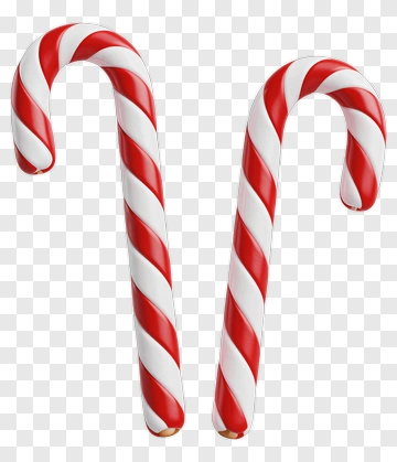 Red And White Candy Cane PNG
