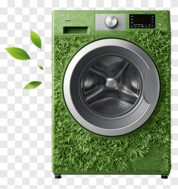 Green Grass Washing Machine PNG