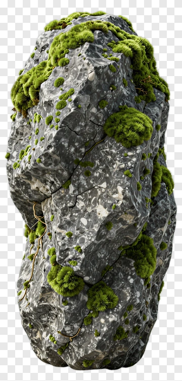 Moss Covered Rock PNG
