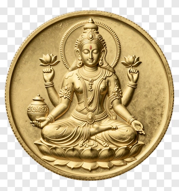 Golden Goddess In Meditation PNG