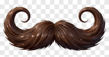 Brown Mustache PNG