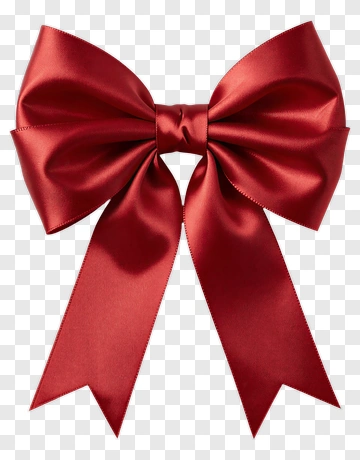 Red Ribbon Bow PNG