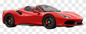 Red Ferrari Convertible PNG