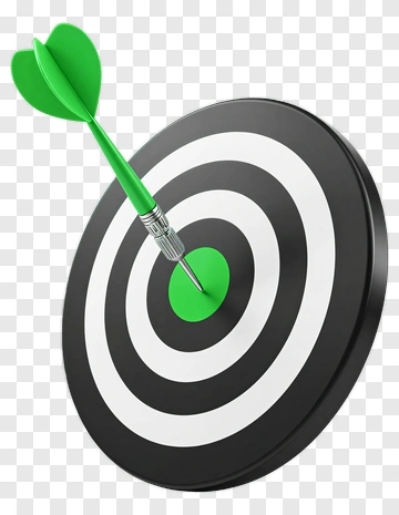 Green Dart In Target PNG