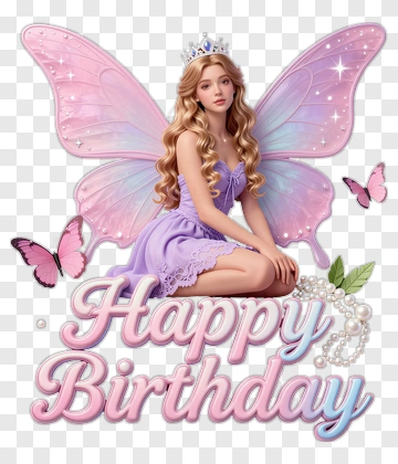 Fairy Birthday Celebration PNG