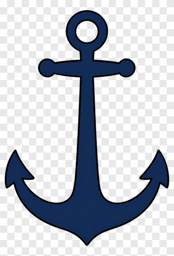 Blue Anchor PNG