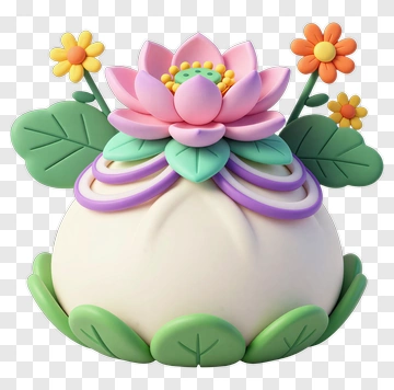 Lotus Flower Decorative Object PNG