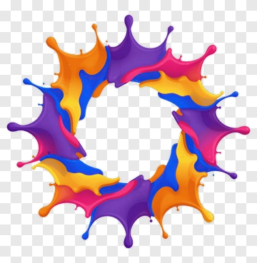 Color Splash Ring PNG