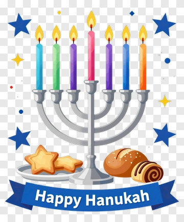 Happy Hanukkah Celebration PNG