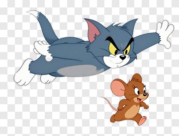 Tom And Jerry In Classic Chase PNG
