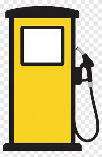 Yellow Gas Pump PNG