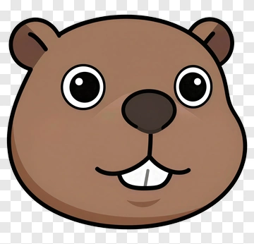 Beaver Face PNG